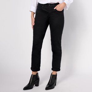 NYDJ Margot Girlfriend- Black (Sz) a618014